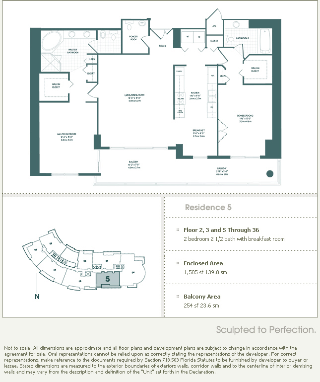 Carbonell Brickell Key Condo Floor Plans