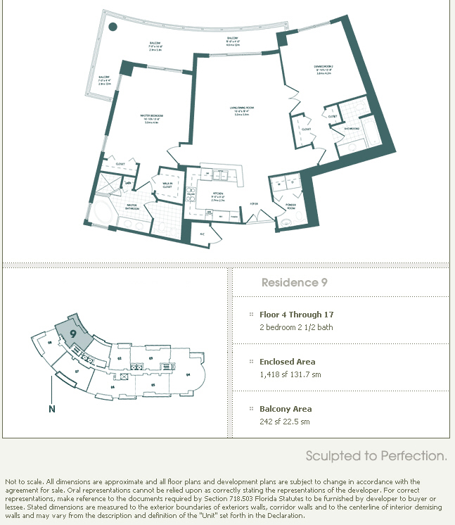 Carbonell Brickell Key Condo Floor Plans