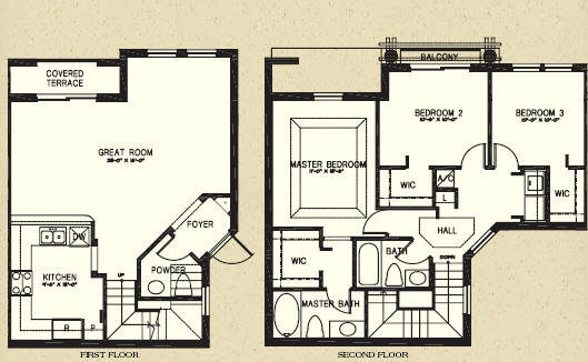 Promenade at Doral Townhome Villas Sale Rent Floor Plans